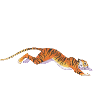 Chinese New Year Tiger - GIF animasi gratis