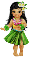 Una niña de Hawaii - png gratuito