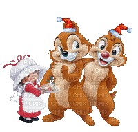 Chip and Chap on Christmas - Gratis geanimeerde GIF