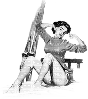soave woman vintage pin up black white - ilmainen png