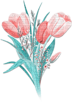 soave deco flowers spring tulips bouquet pink - фрее пнг