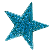 Glitter Star Light Blue - By StormGalaxy05 - фрее пнг