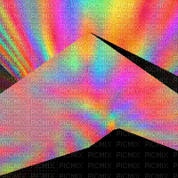 Rainbow glitch mountain - Gratis animerad GIF