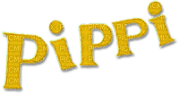 soave text pippi langstrumpf  yellow - 免费PNG