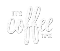 soave text coffee time white - png gratis