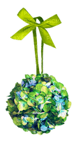 Boule Fleur Bleu Vert :) - PNG gratuit