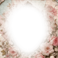 spring frame flowers - Free PNG