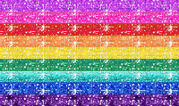 Rainbow Pride flag glitter