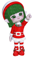 Kaz_Creations Dolls Cookie Elfs Red Christmas - png grátis