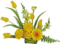 patymirabelle fleurs jaune - 無料png