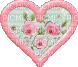 Coeur Irena glitter gif image deco animé fleurs rose - Gratis animerad GIF