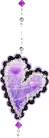 Purple heart - GIF animado grátis