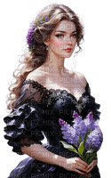 loly33 femme lilas - Free PNG
