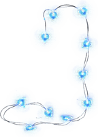 String.Christmas.Lights.Blue - Free PNG