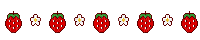 strawberry flowers - GIF animado gratis