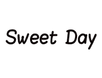 text sweet day noir black letter friends greetings
