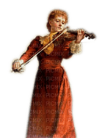 Rena Vintage Woman Violinistin Frau - zadarmo png