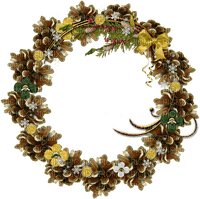 Christmas wreath sunshine3 - gratis png