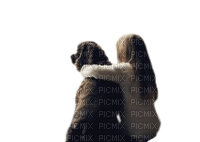 Mädchen mit Hund - nemokama png