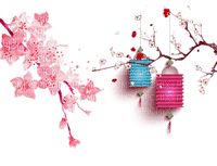 Sakura Lampions - 無料png