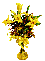 MMarcia gif flores amarela  yellow deco - Free animated GIF