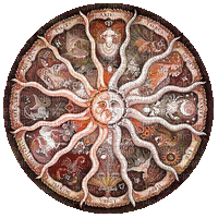 soave background circle animated zodiac brown - Δωρεάν κινούμενο GIF