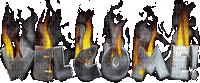 text welcome fire gif steel - Δωρεάν κινούμενο GIF