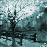Y.A.M._Landscape blue - 免费动画 GIF