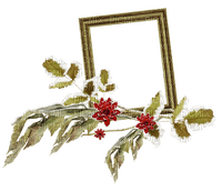 Christmas deco frame cluster - PNG gratuit