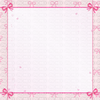 pink bow background frame - png gratis