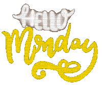 Hello Monday - Nemokamas animacinis gif