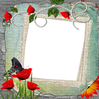 cadre coquelicot deco frame poppy flowers