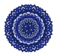 Blue Mandala - ücretsiz png