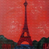 Red Eiffel Tower - png gratis