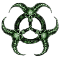 green skull  by nataliplus - gratis png