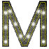 Kaz_Creations Alphabets Letter M - Бесплатный анимированный гифка