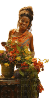 loly33 femme  fleur printemps - PNG gratuit