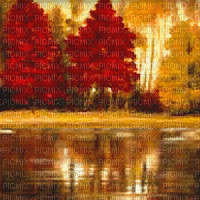 Animated Autumn Scenery Background - Безплатен анимиран GIF