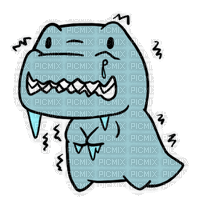 Freezing T-Rex - GIF animate gratis