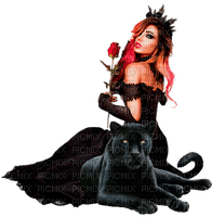 gothic woman by nataliplus - png ฟรี