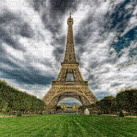 Rena Hintergrund Paris Eiffelturm Glitter Abend - Darmowy animowany GIF