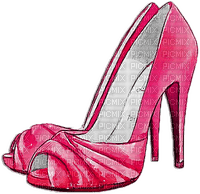 soave deco shoe fashion  black white pink - PNG gratuit
