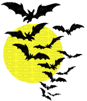 halloween black bat mon nigft - png gratis