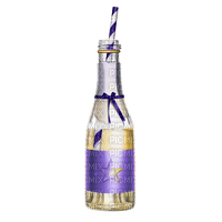 kikkapink bottle birthday deco - png ฟรี