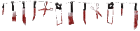 Bloody knife banner - Gratis animeret GIF