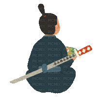 Samurai - GIF animado gratis