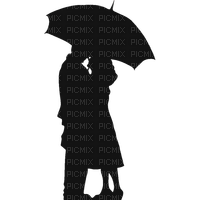 Couple silhouette - PNG gratuit