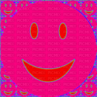 smiley fun face colorful colored fond background art effect animation gif anime animated emotions - GIF animado gratis