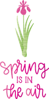 Kaz_Creations Text-Spring-Is-In-The-Air - PNG gratuit