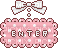 cute pink and white enter sign bow pixel art - GIF animé gratuit